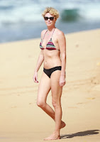 English: Charlize Theron Black Bikini Hawaii‭ 