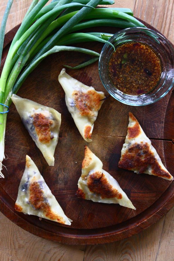 Curried Pork Potstickers with SoyGinger Dipping Sauce