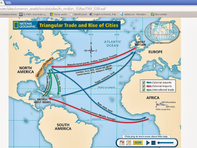 the triangular trade route The triangular trade the routes involved were historically also shaped by the winds and currents during the age of sailing ships the best-known triangular . the triangular trade route The triangular trade the routes involved were historically also shaped by the winds and currents during the age of sailing ships the best-known triangular .