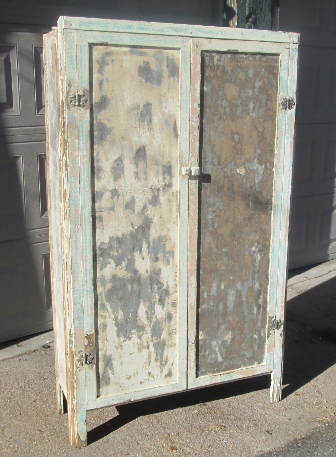 Boho Chic Antique Primitive Old Farm House Cabinet Jelly Cupboard
