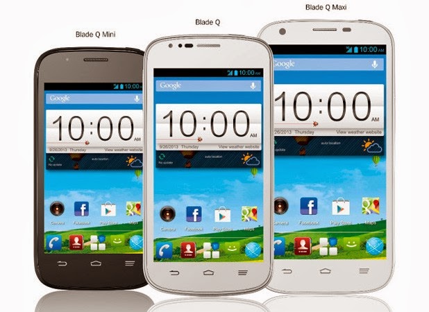 ZTE unveils the ZTE Blade Q range including the ZTE Blade Q Mini, ZTE Blade Q and ZTE Blade Q Maxi ZTE Blade Q Mini, ZTE Blade Q and ZTE Blade Q Maxi