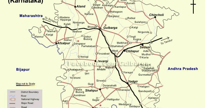 Gulbarga District Map With Villages Gulbarga Census 2011: Gulbarga District Map