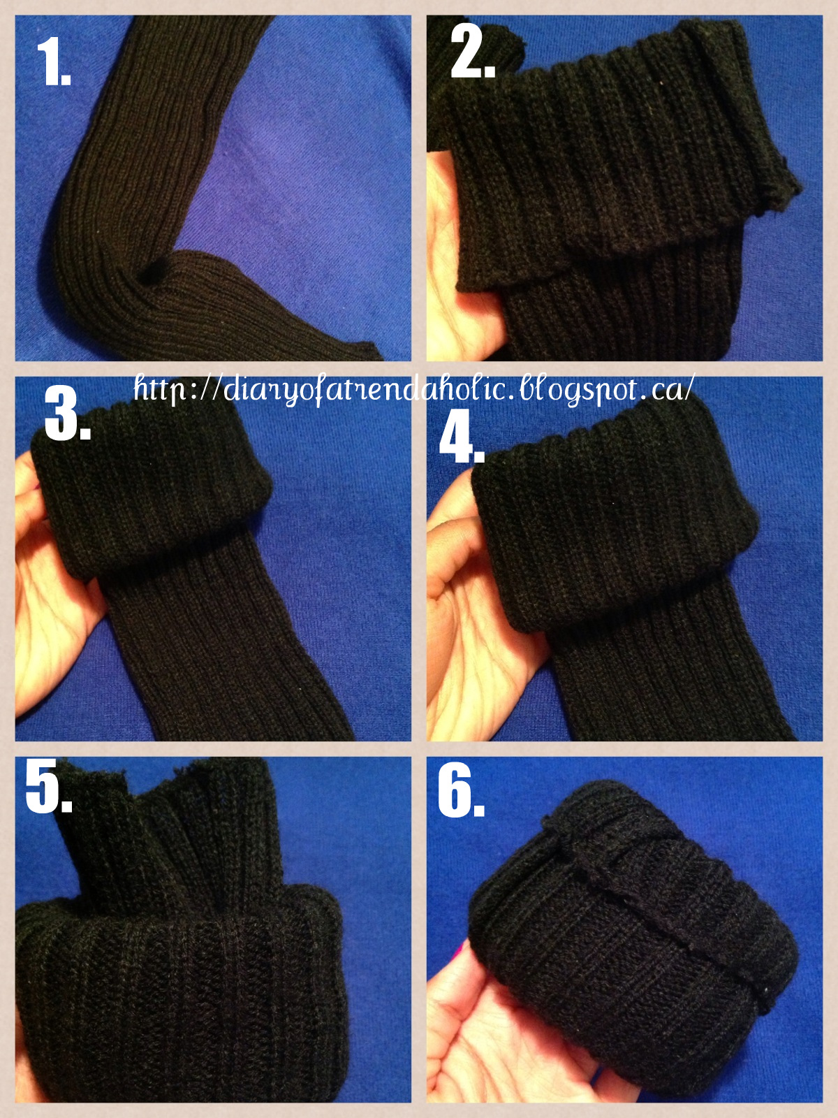 Diary Of A Trendaholic How To Make A Bun Out Of A Leg Warmer