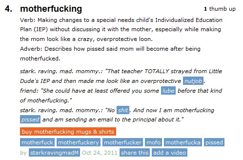 stark. raving. mad. mommy.: Warning: Swears A-Plenty