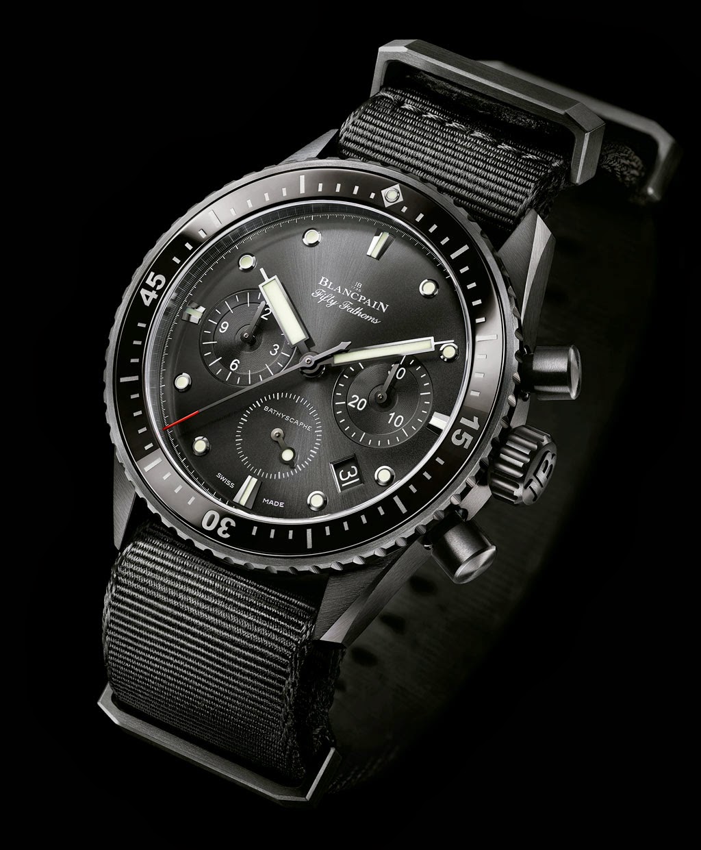 blancpain fifty fathoms bathyscaphe ceramic
