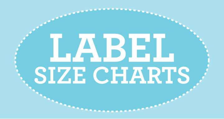 Canning Label Size Charts