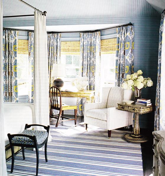 Cottage Blue Designs Wanted Blue & White Striped Rug