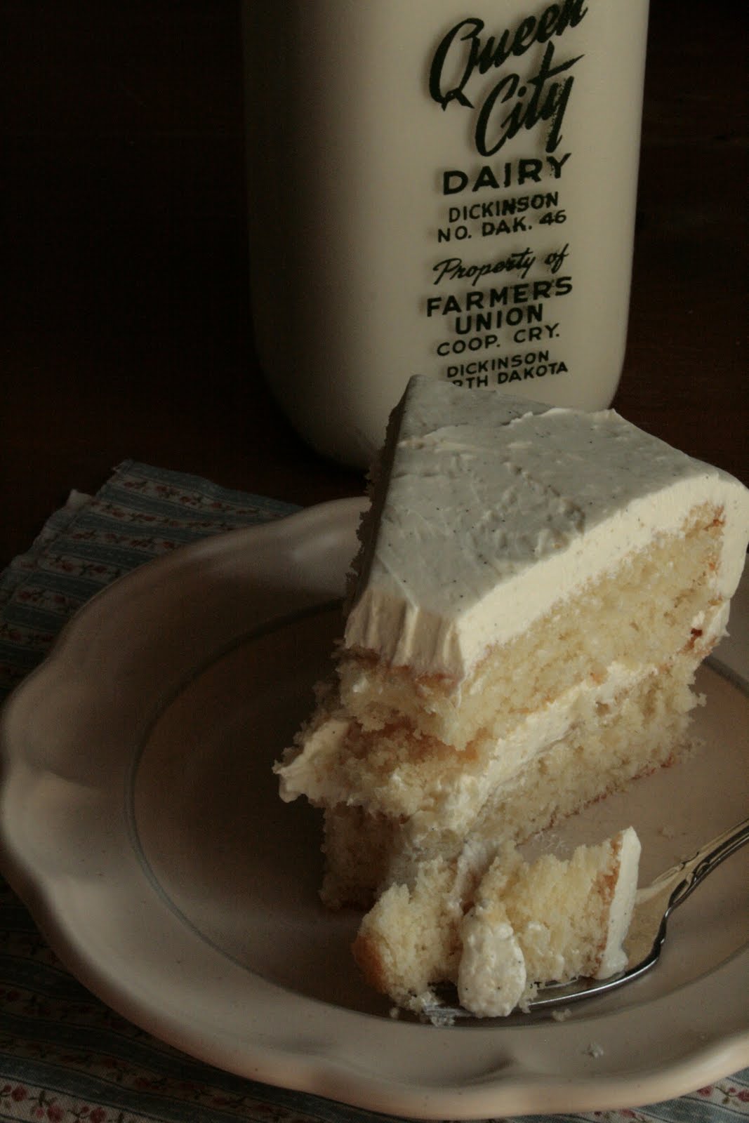 Indigo Scones Fluffy Vanilla Cake with Whipped Vanilla Bean Frosting