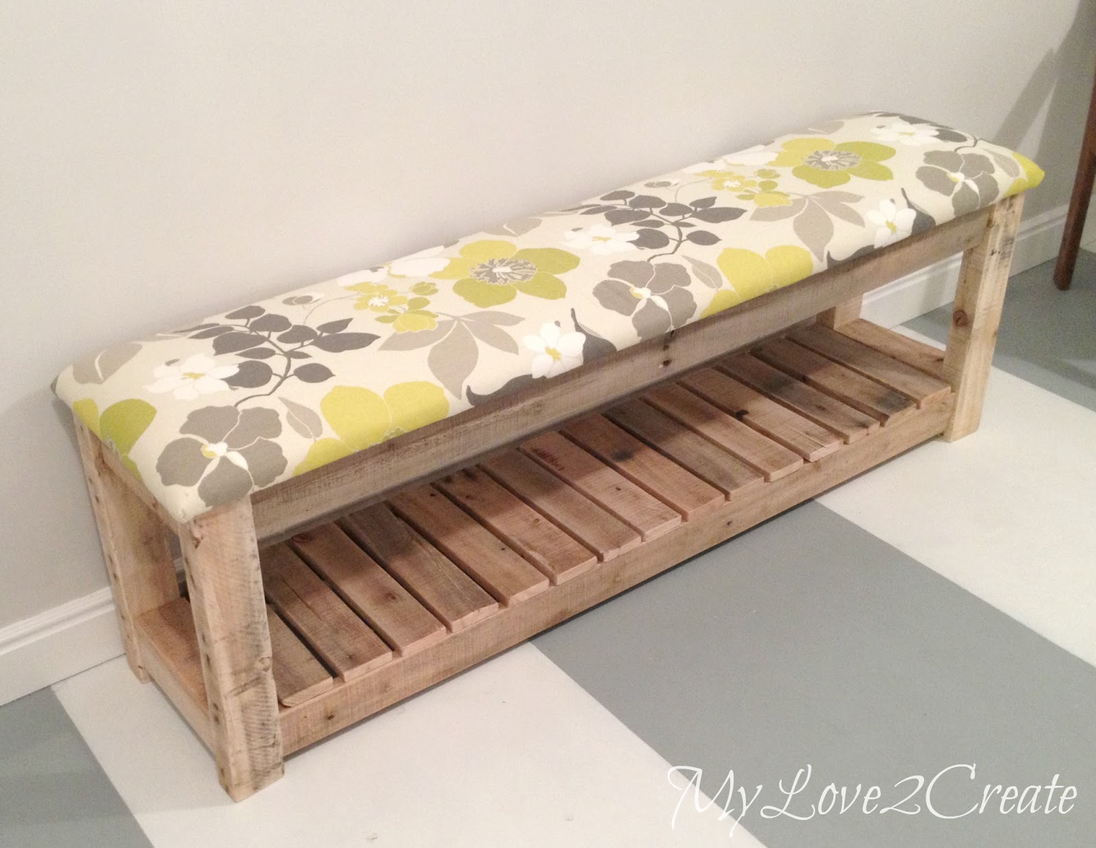 DIY Upholstered Bench My Love 2 Create