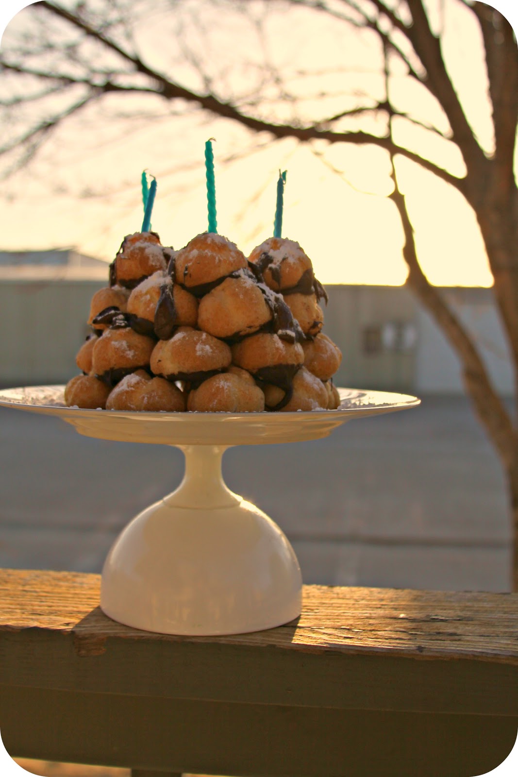 WhiMSy love Cream Puff Birthday Cake
