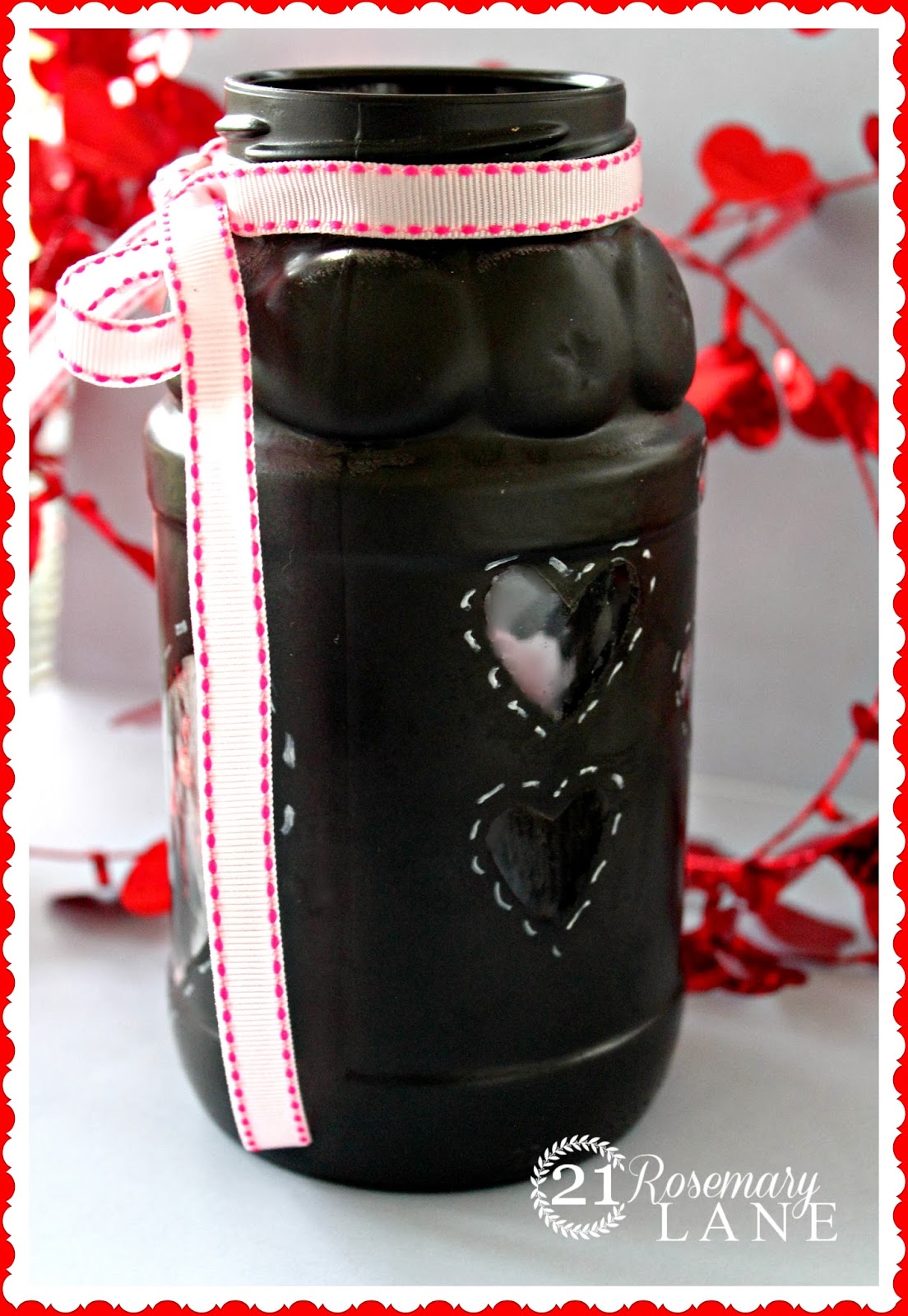 21 Rosemary Lane How to Make a Darling Heart Candle Jar