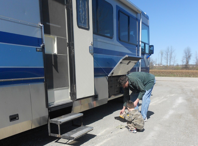 RVing The USA is our BIG Backyard Motorhome Modifications TOWEL