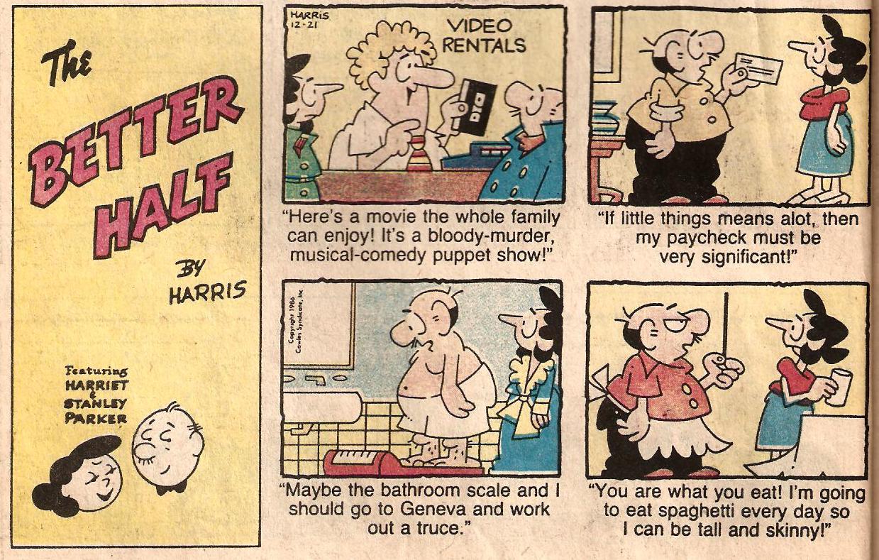 Sunday Comics Debt The Better Half