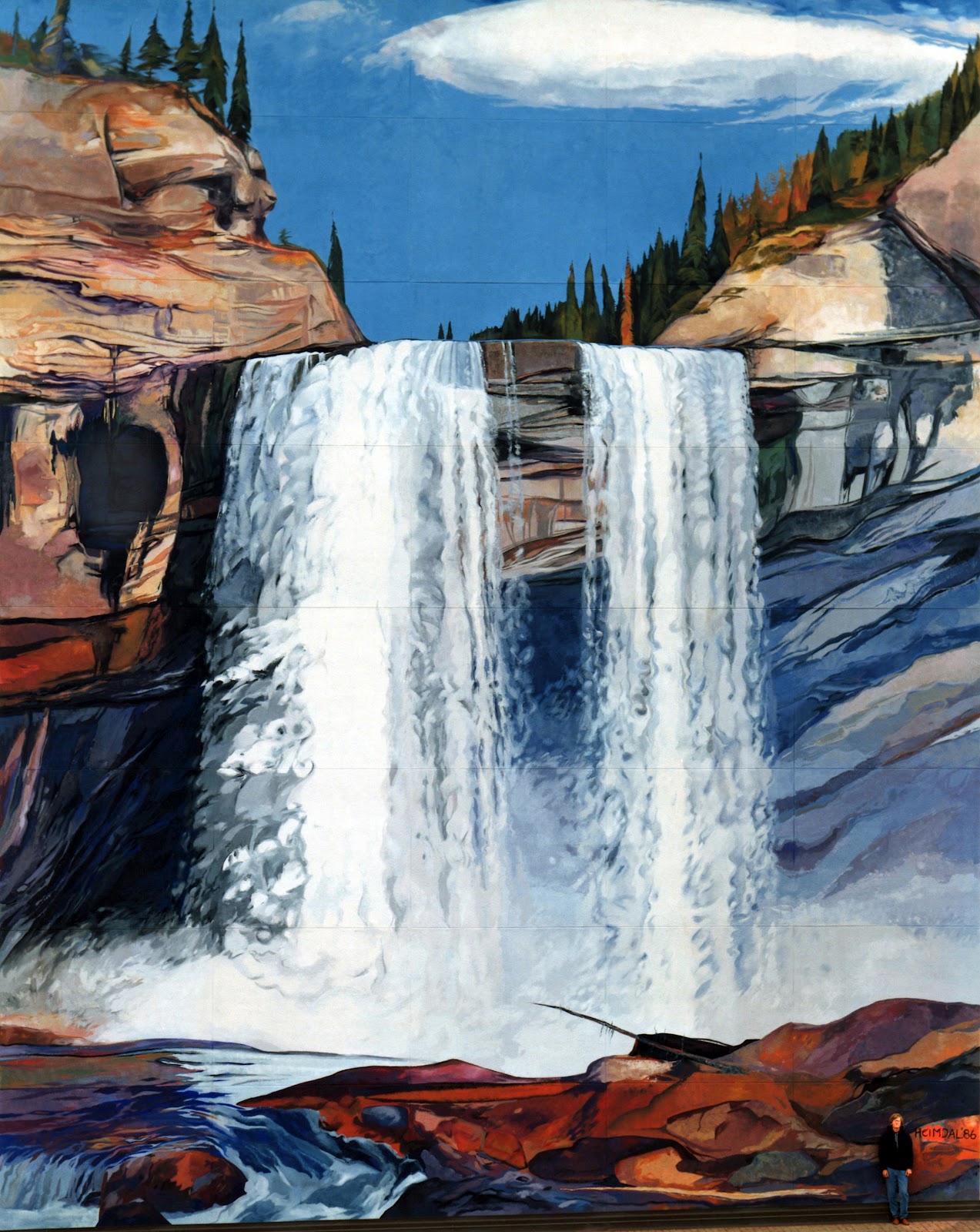 A Painting a Day at a Time Grande Prairie Mural 7 Story Mural of