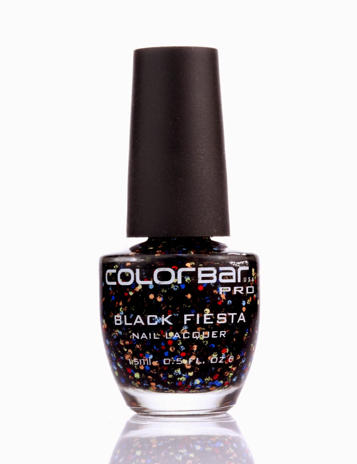 Colorbar new black fiesta nail lacquer for confetti nail art lovers Colorbar new black fiesta nail lacquer for confetti nail art lovers
