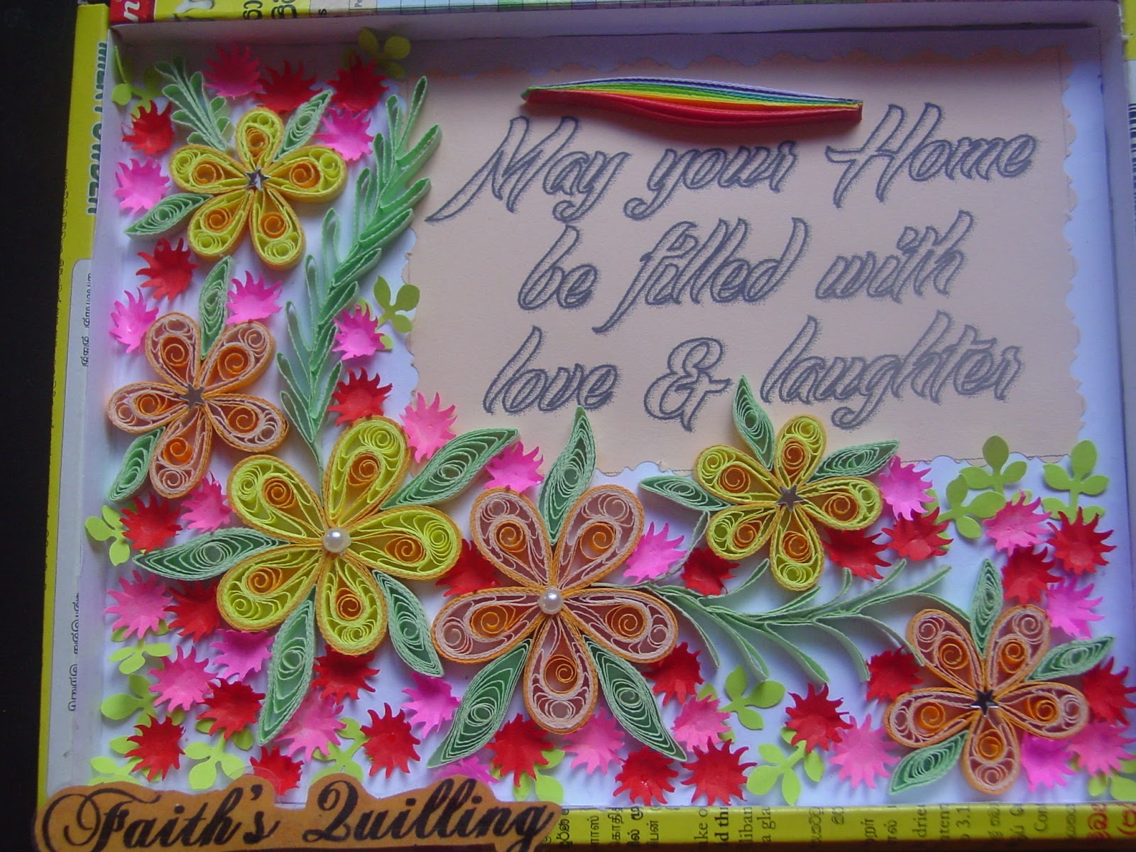 Faith's Quilling Wall Hanging