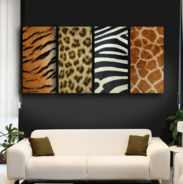 Decoraciones y Modernidades: Innova las salas en animal print