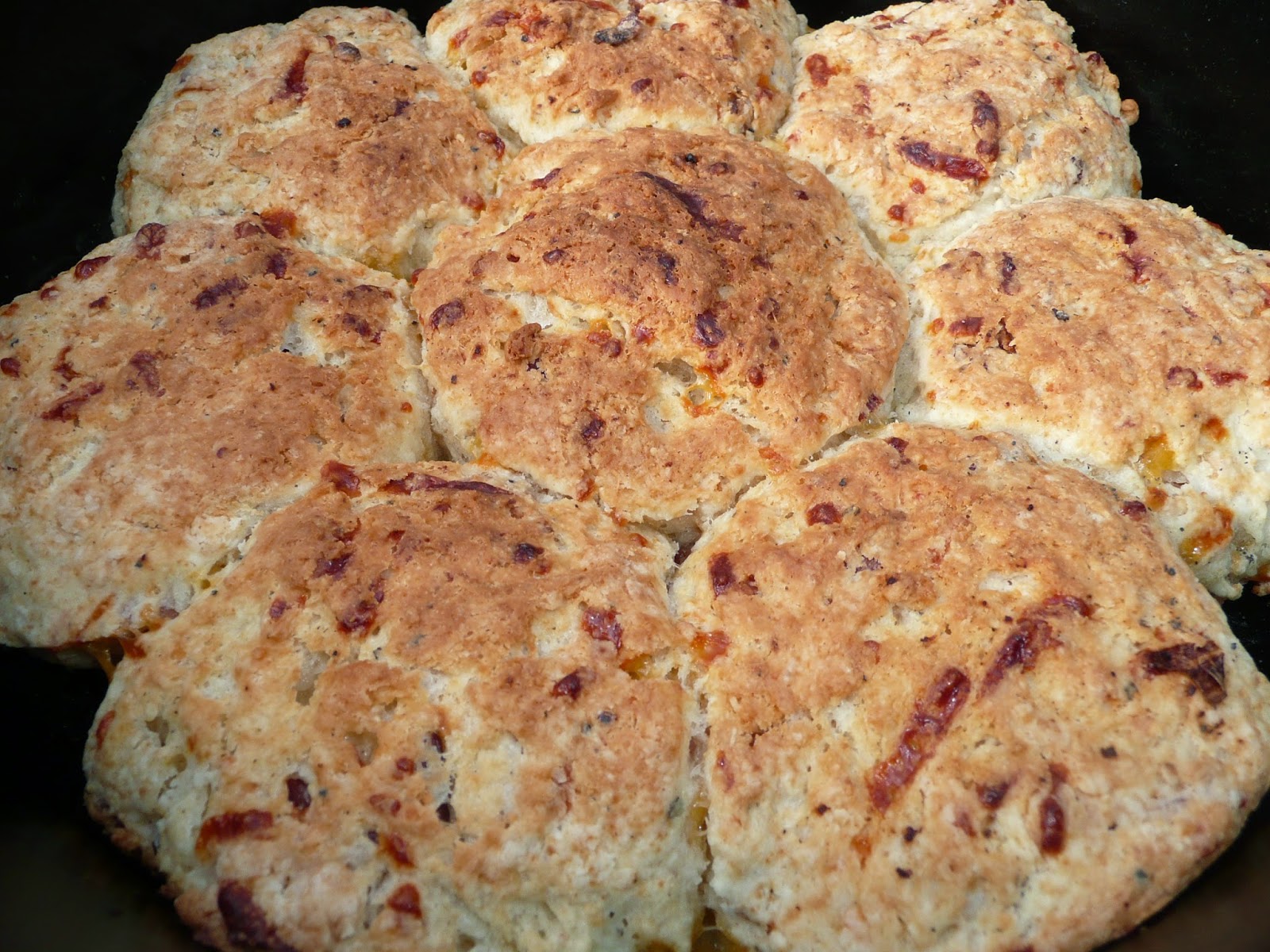 Everyday Dutch Oven BaconCheddar Biscuits