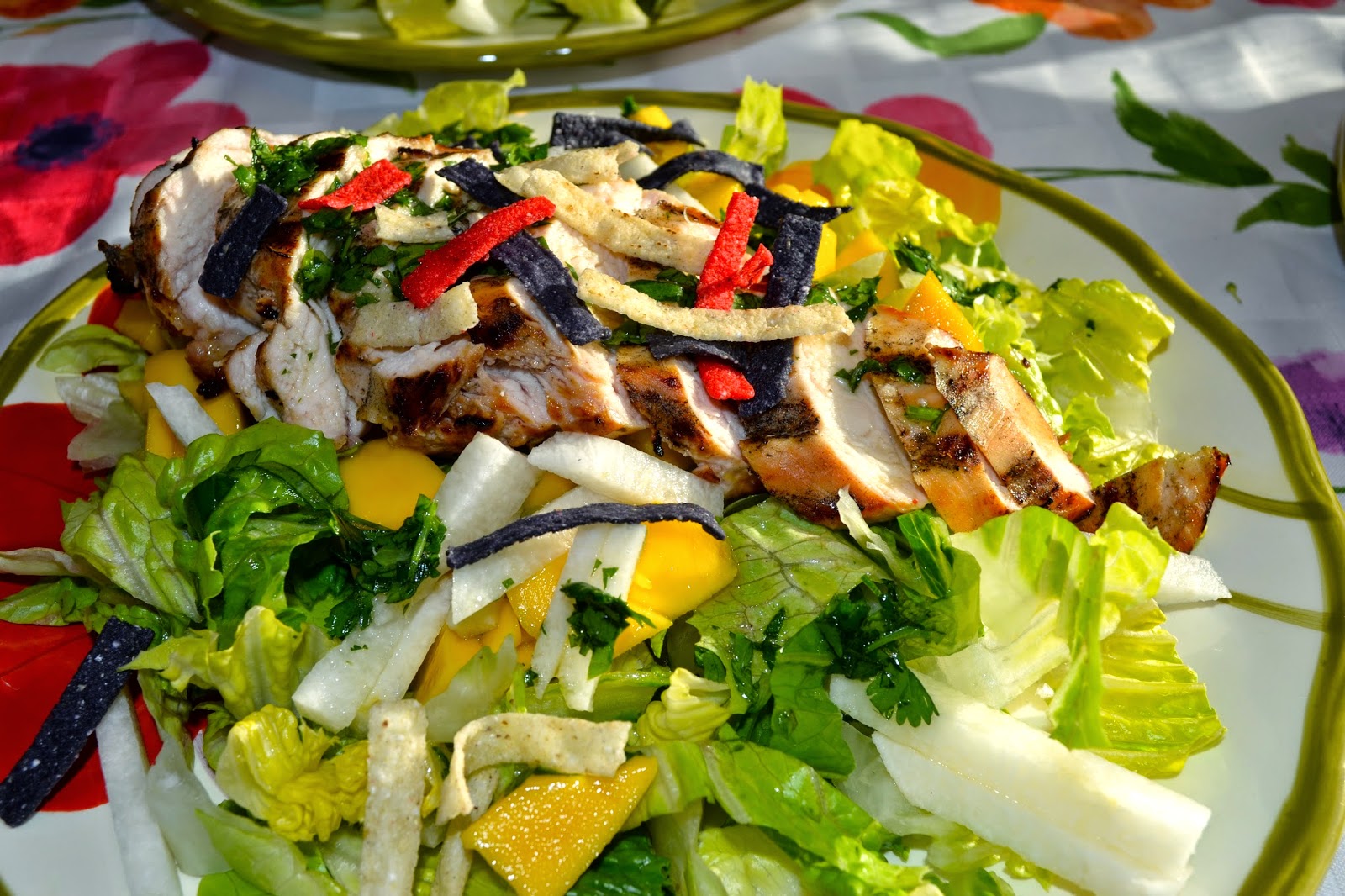 A Taste of Alaska Grilled Chicken with Mango and Jicama Salad