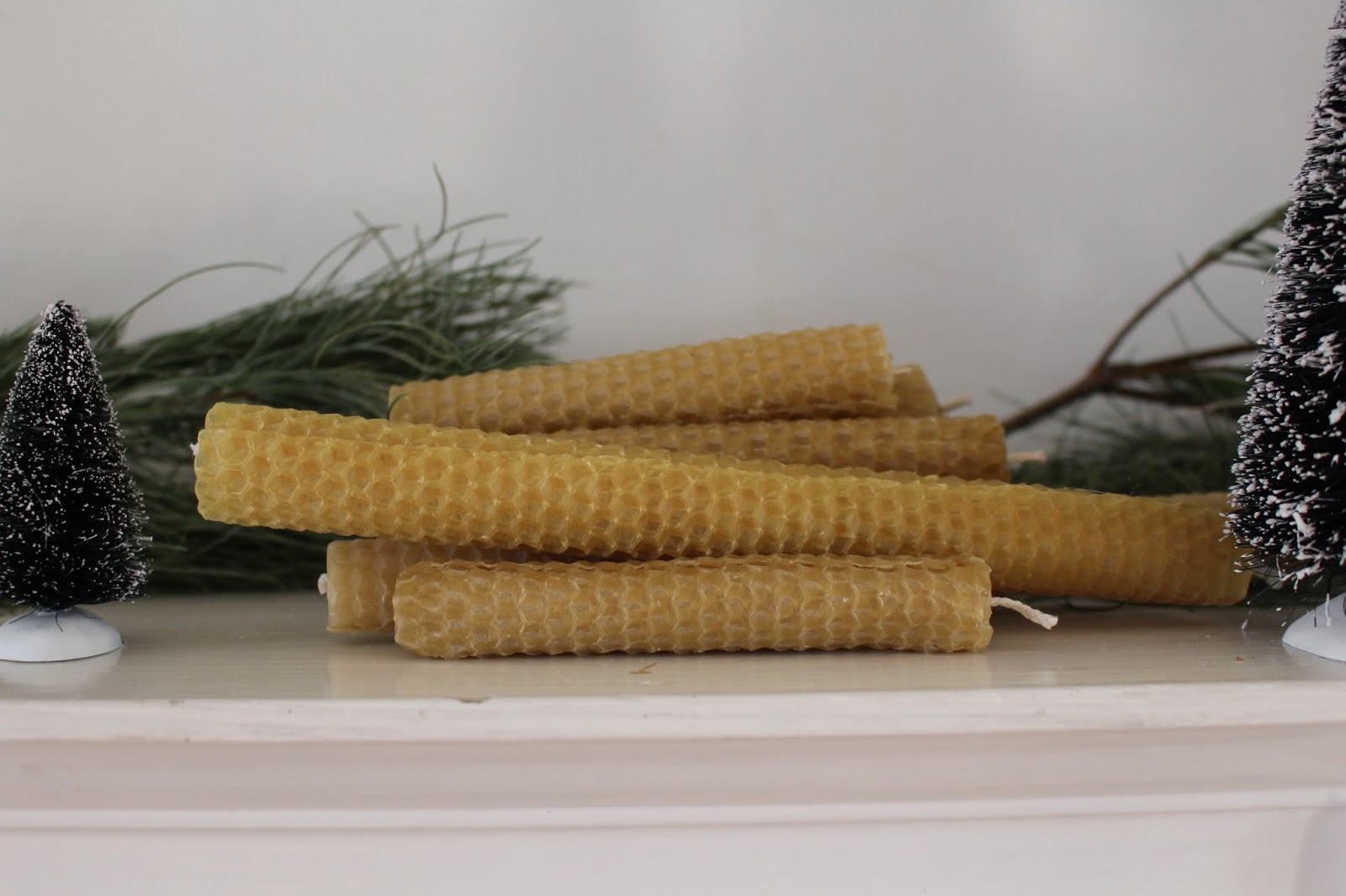handmade // rolled beeswax candles it's the little things