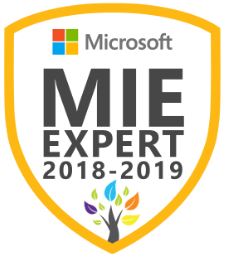 Microsoft Innovative Educator Expert MIEExpert 2018/2019