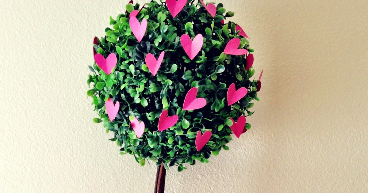 grey luster girl DIY Heart Topiary Tutorial