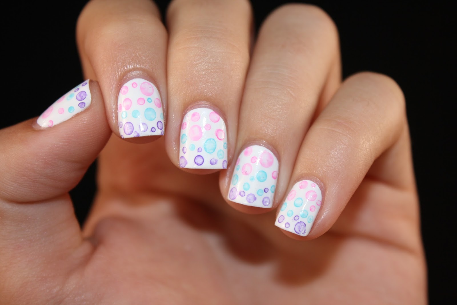 Lacquered with Love Gradient Bubble Nails for International Nail Art Day!
