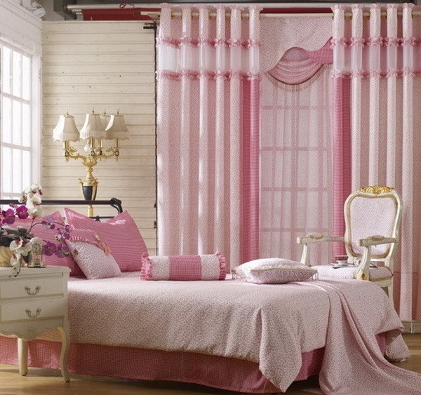 pink curtains for girls bedroom