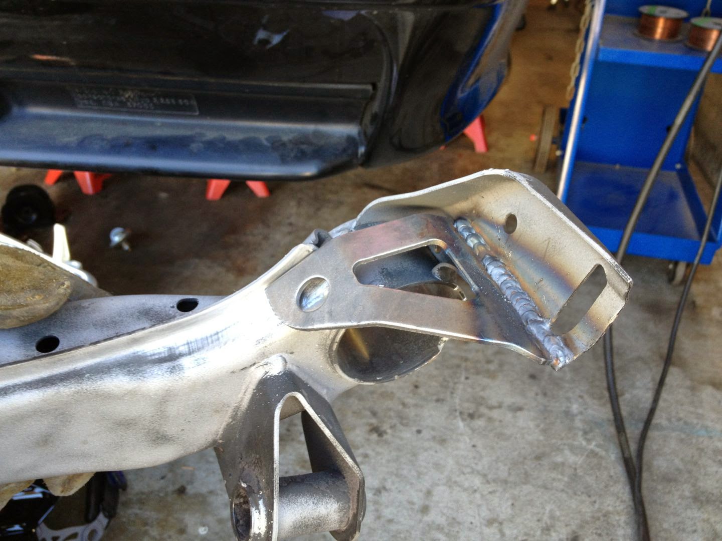 M3 PINK Rear Suspension Overhaul Part III Welding Rear Trailing Arm