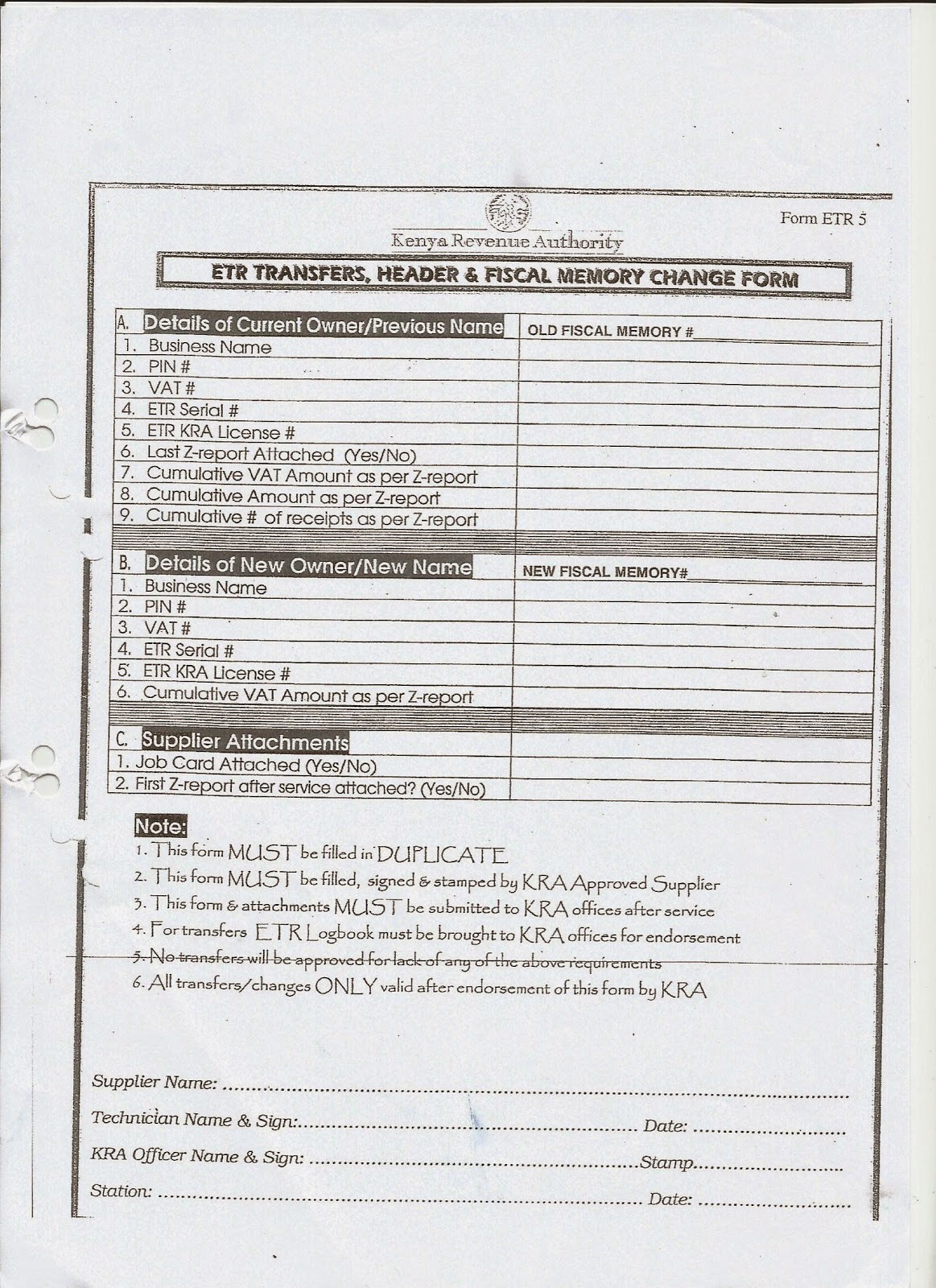 ETR MACHINES HOW TO TRANSFER ETR TO A DIFFERENT USER HOW TO REPROGRAM
