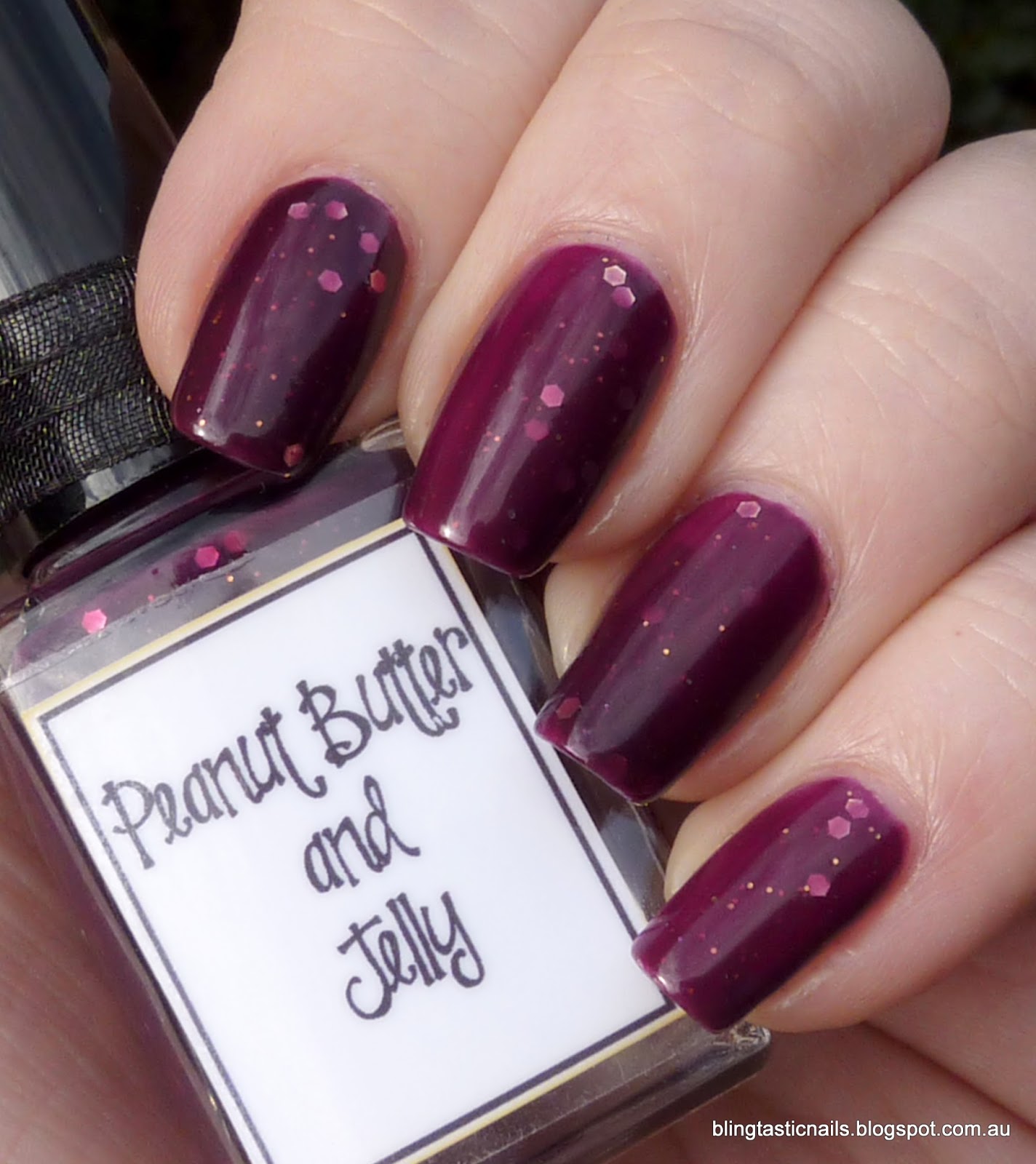 Jas's Blingtastic Nails Whimsical Ideas by Pam Peanut Butter and Jelly