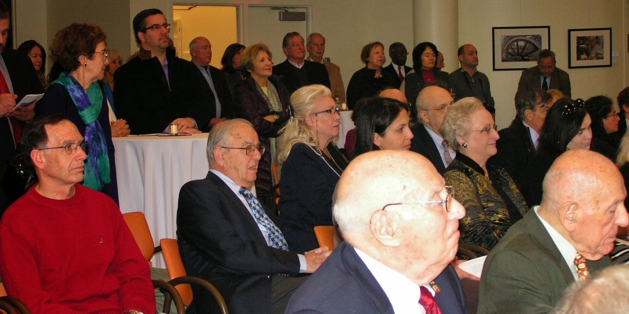 the crowd at the renaming ceremony