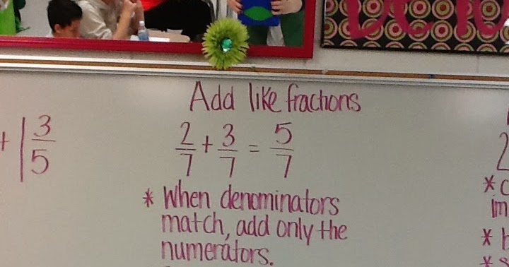 Mrs. White's 6th Grade Math Blog: ADDING FRACTIONS