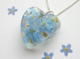Forget-me-not necklace