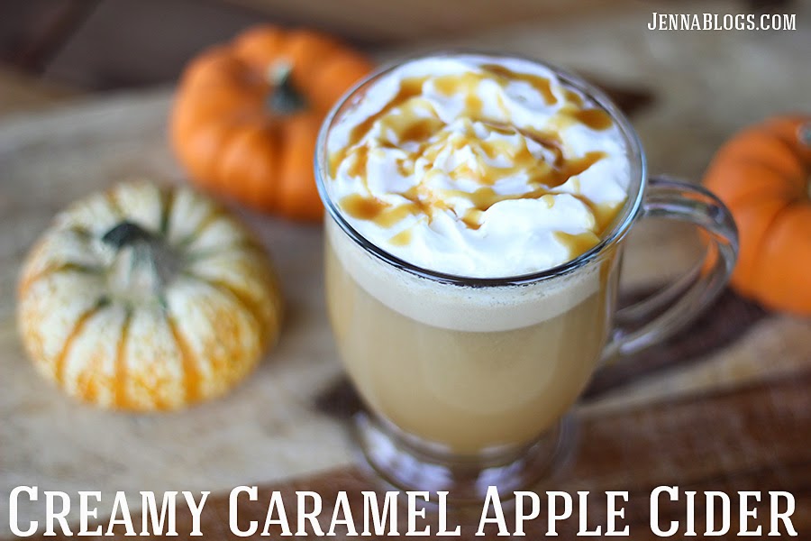 Jenna Blogs Creamy Caramel Apple Cider