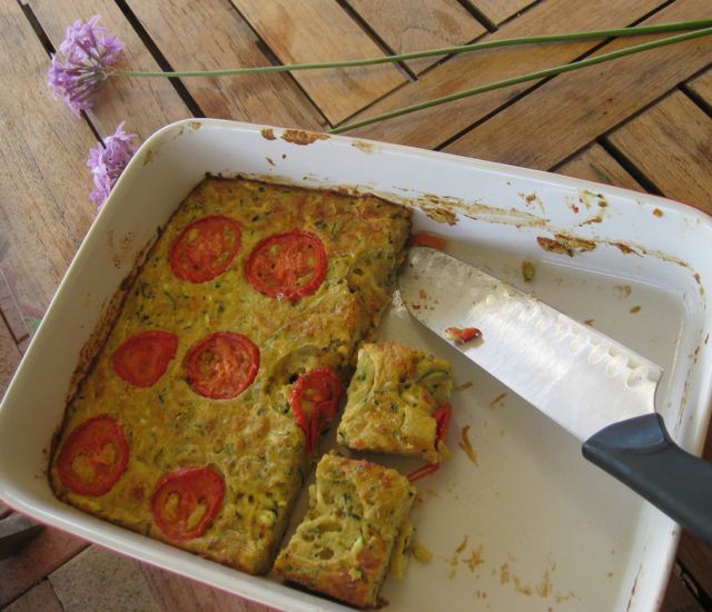 GROW FOOD slow food Recipe Zucchini Bake and 'Bubble and Squeak'