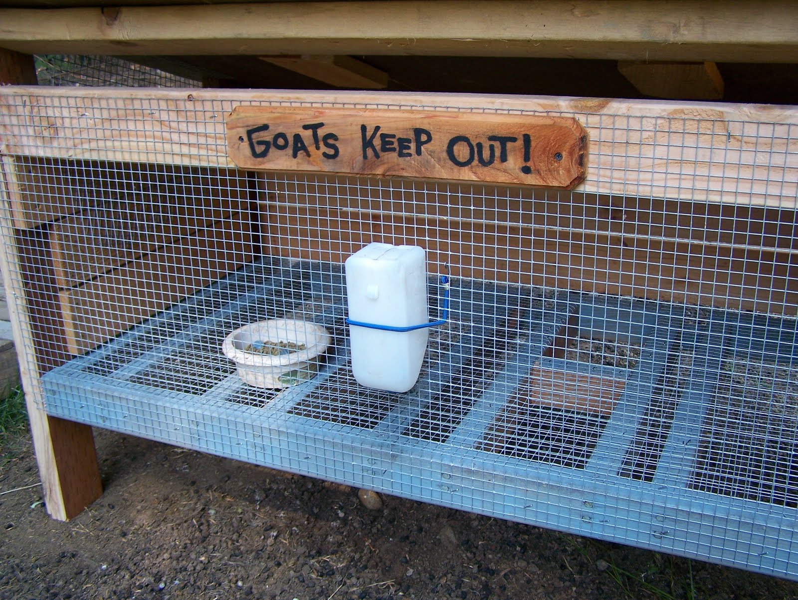 Down To Earth A Goatproof Rabbit Hutch