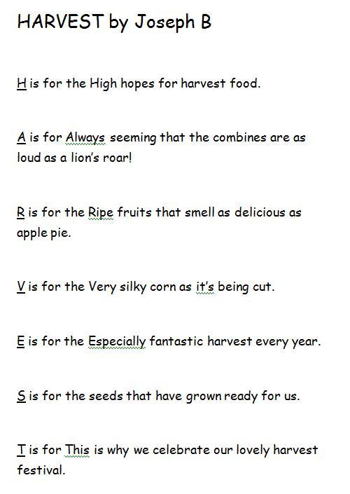 What's going on in the 5/4 Deer class?: Harvest at Roydon Church