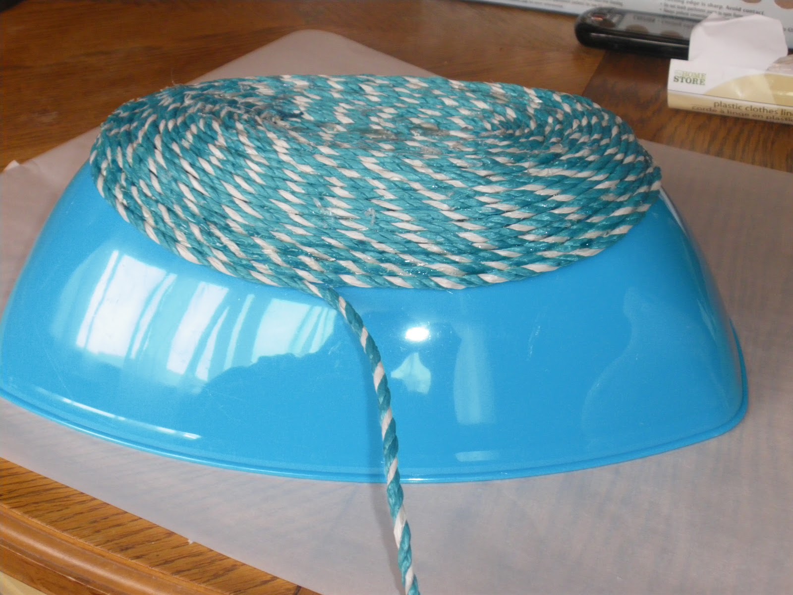 Rope Basket from Clothesline Cord