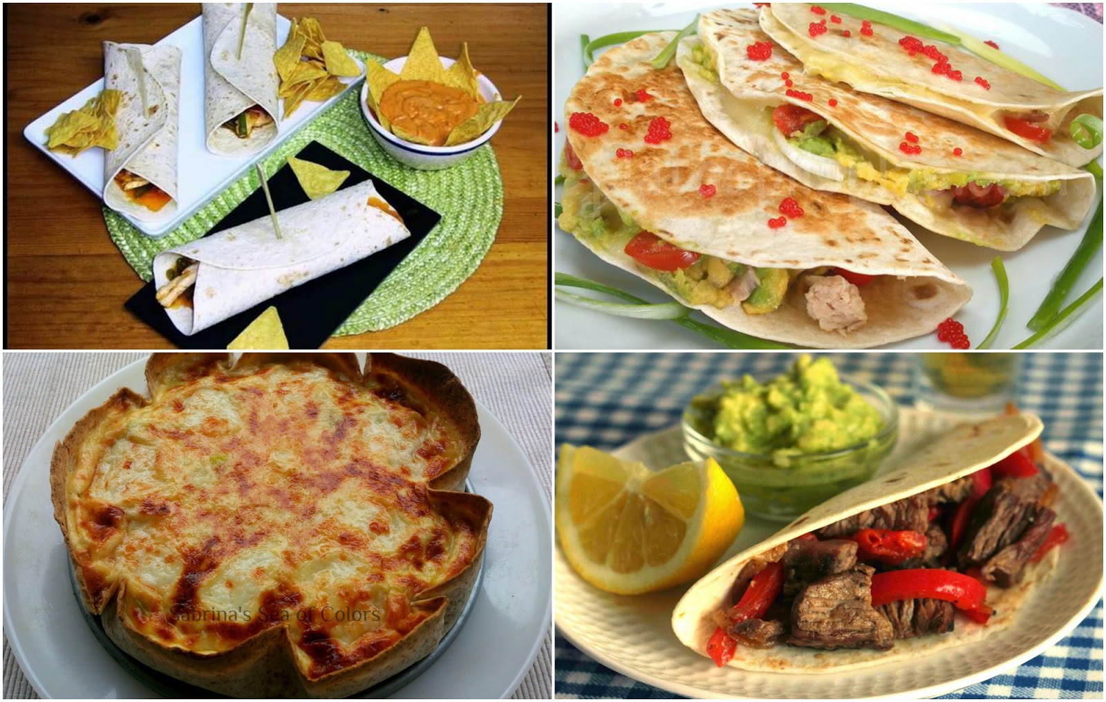 Sabrina´s Sea of Colors Todo lo que puedes hacer con una tortilla de trigo