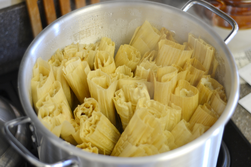 The World in My Kitchen Green Chile Chicken Tamales