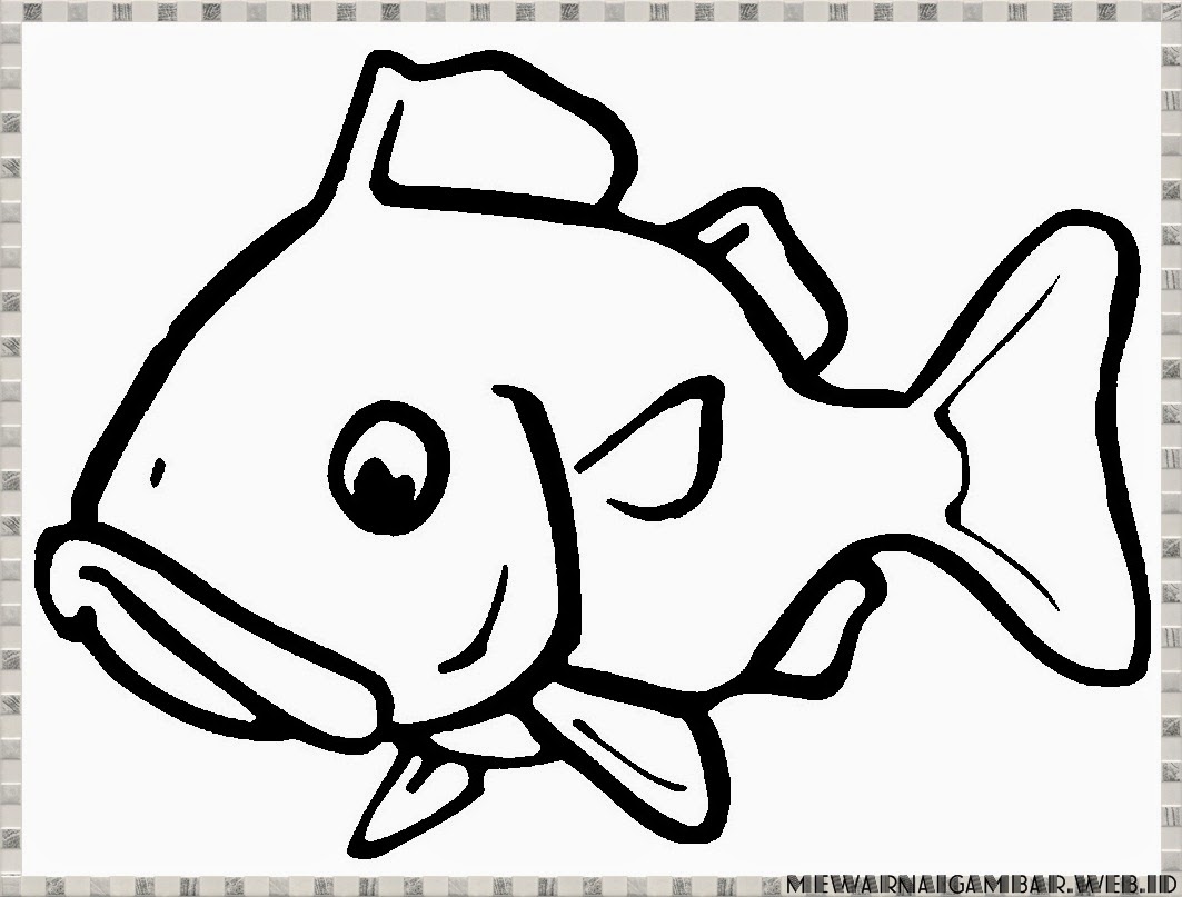 Gambar Mewarnai Gambar Ikan Mas Kolase Nemo Di Rebanas Rebanas