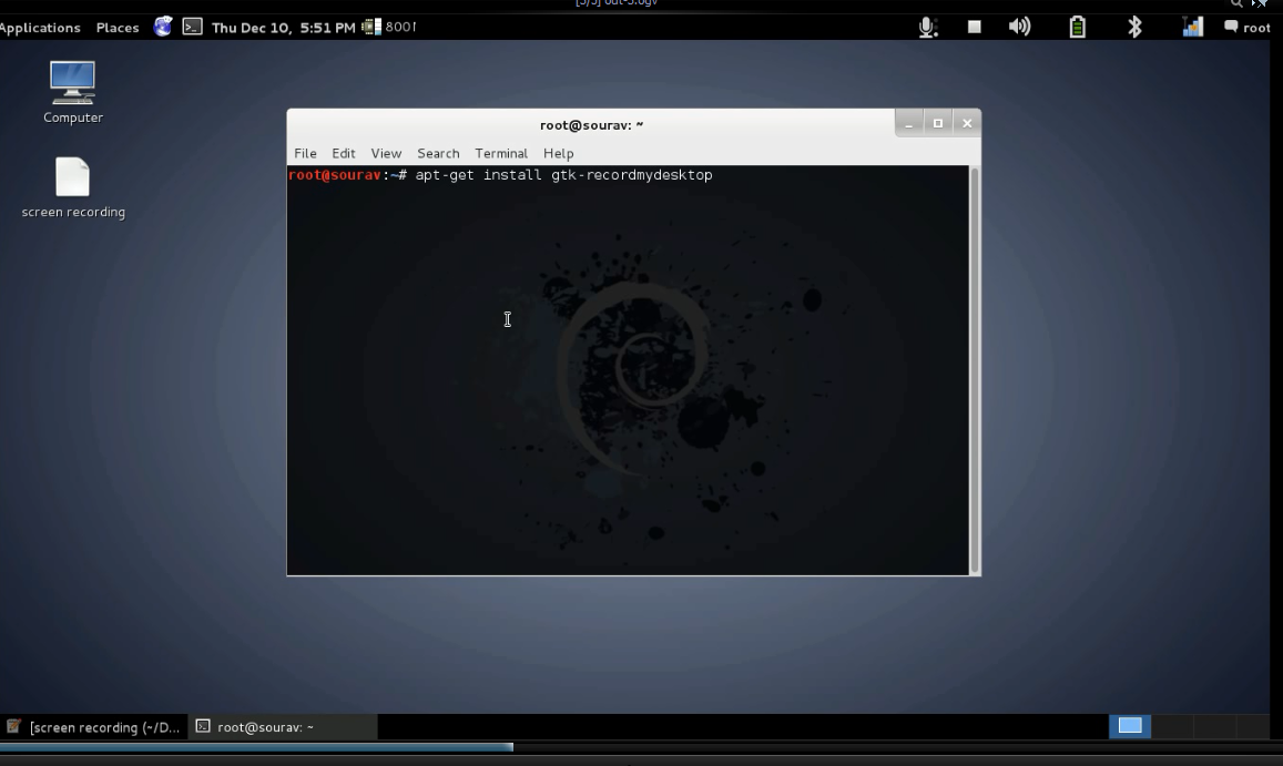 kali linux how to take screenshot screen shot desktop How to Desktop