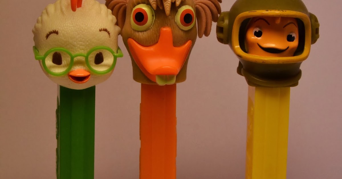 PEZfiles Chicken little complite pez set