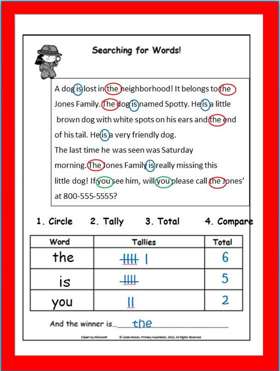 Completed Word Search