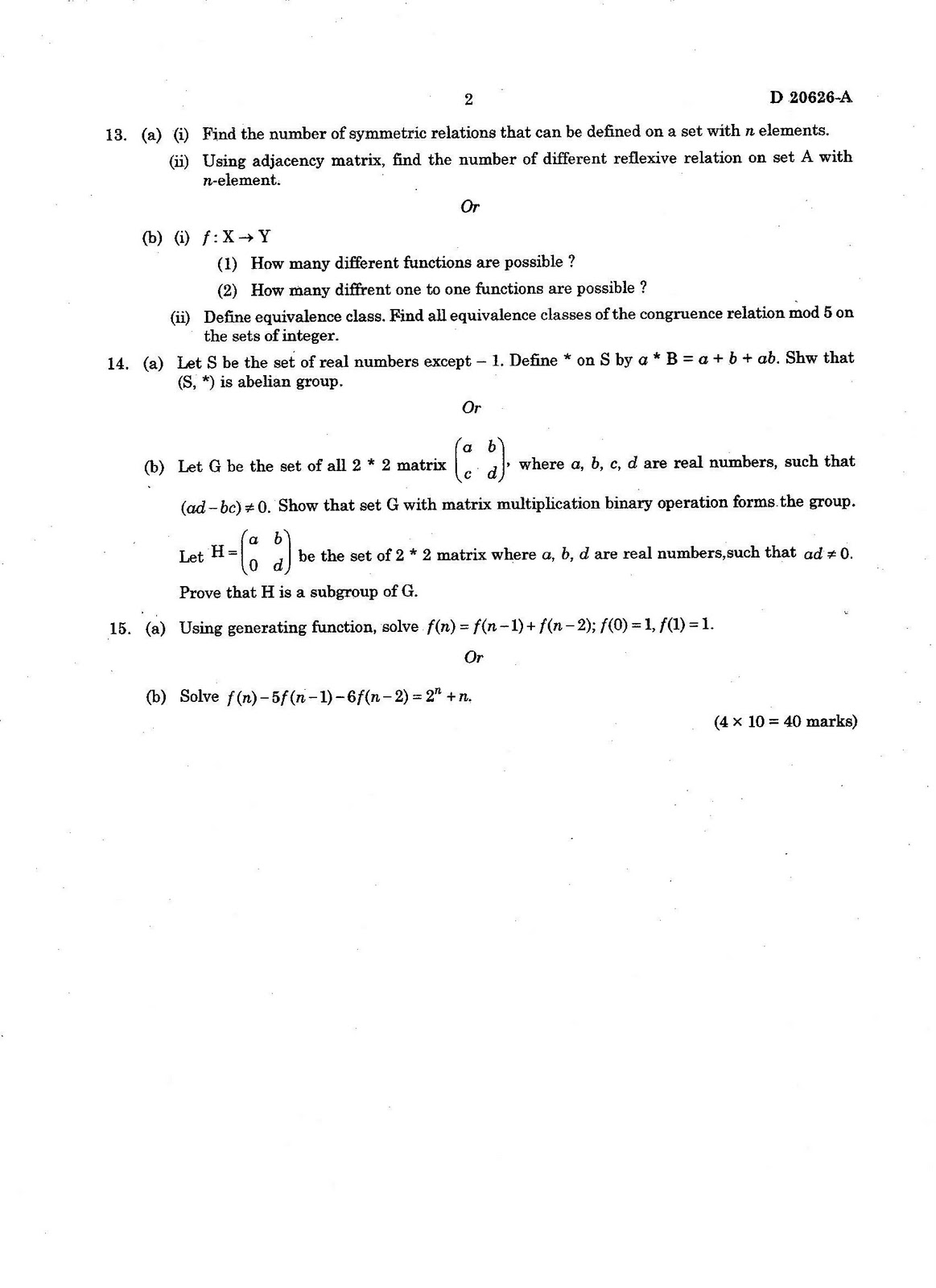 B.TECH QUESTION PAPERS CALICUT UNIVERSITY CS/IT 09 304/PTCS 09 303