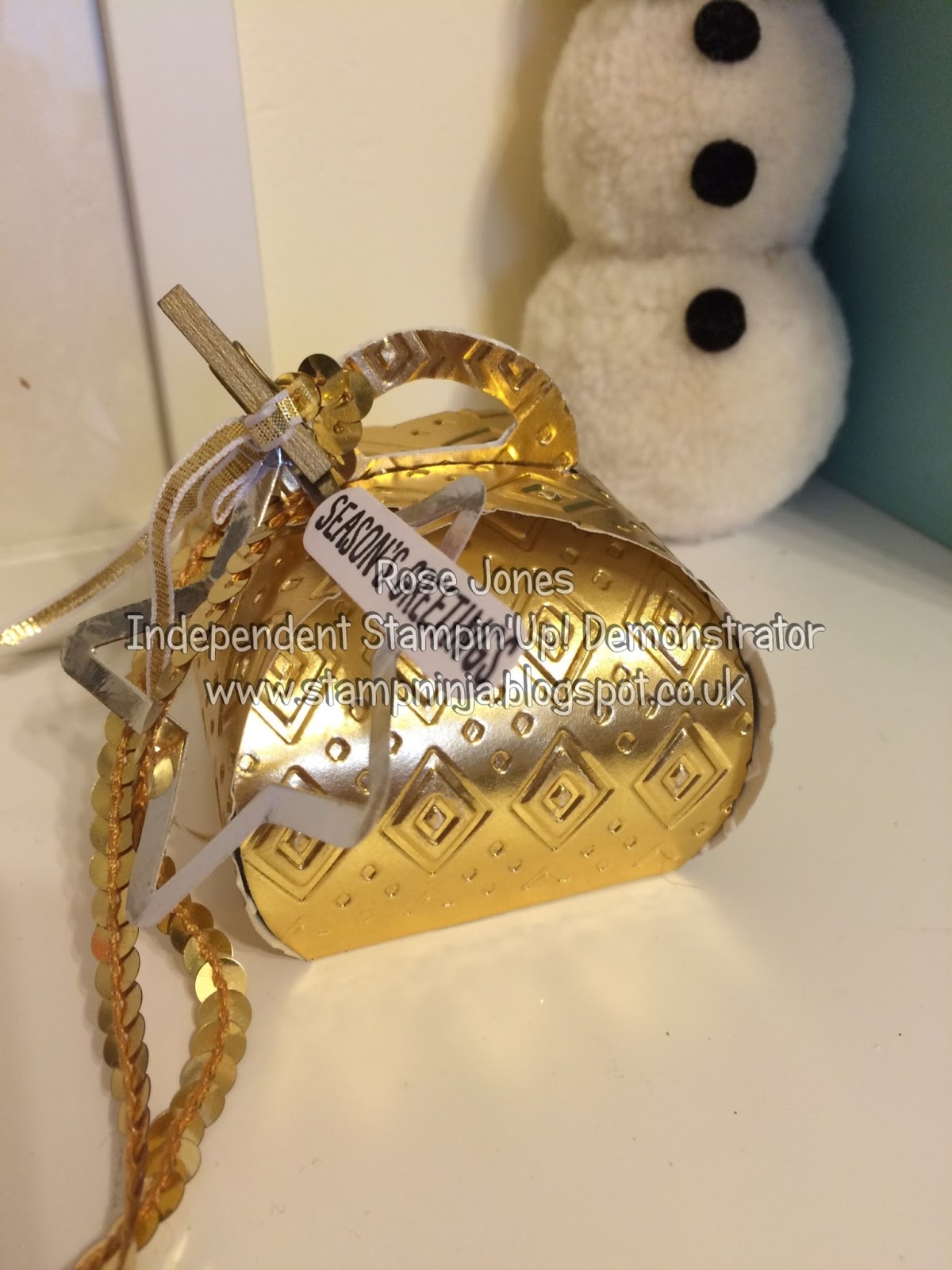 Stamp Ninja Gold Curvy Keepsake Boxes