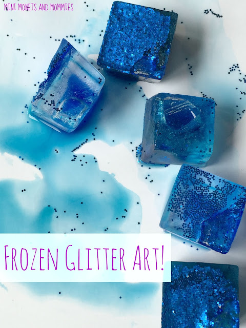 Frozen glitter art paint recipe