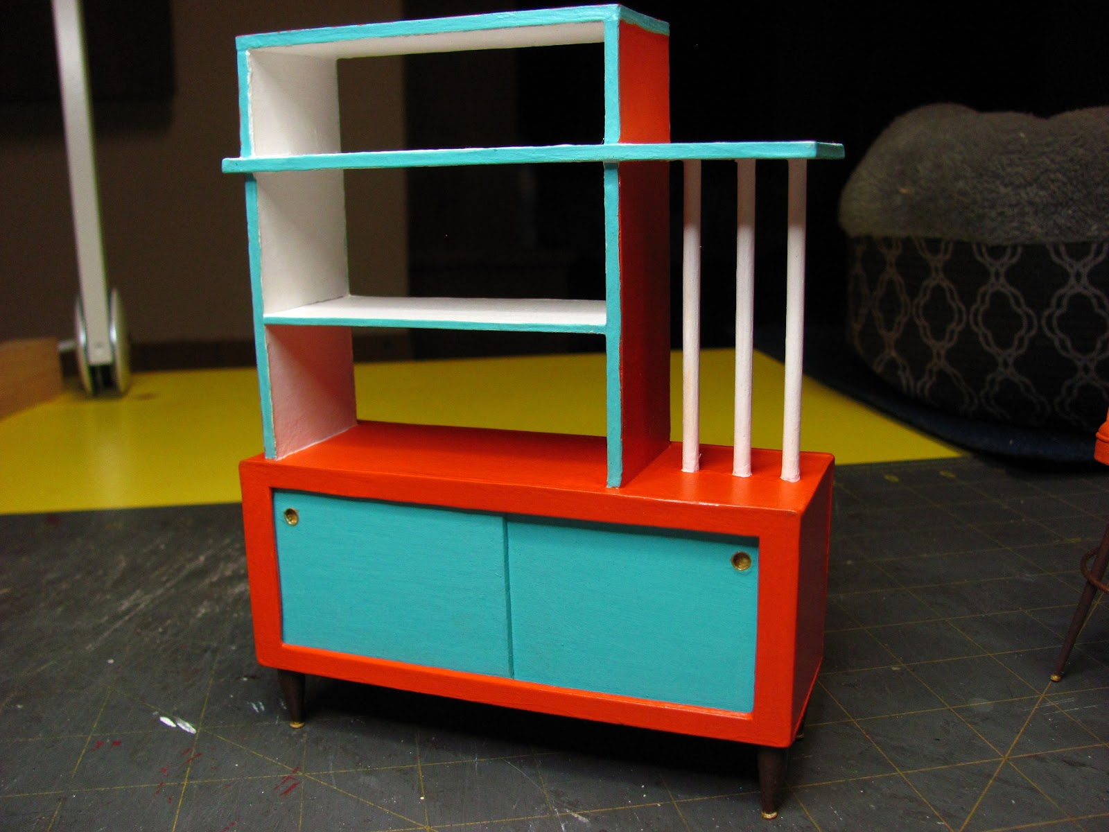 mid century dollhouse furniture