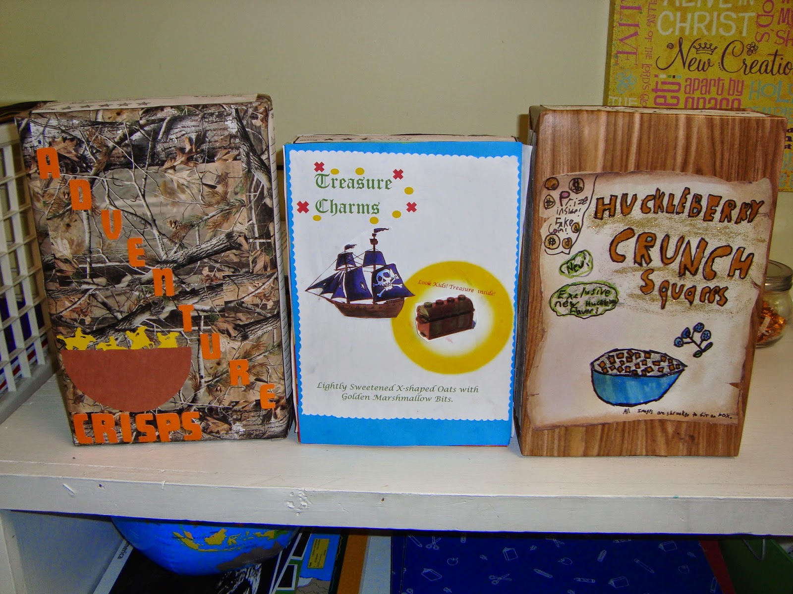Cereal box book report and commercial